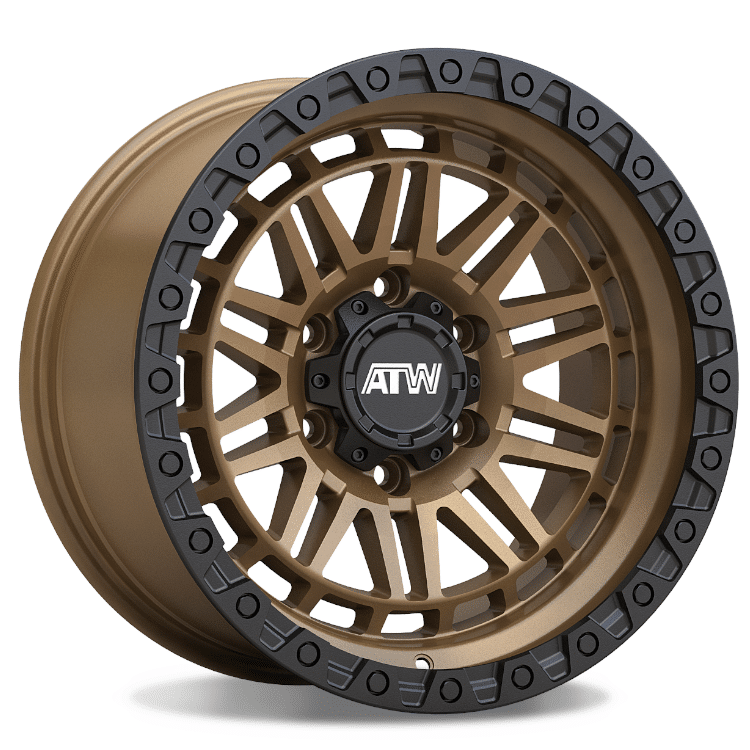 ATW Off-Road YUKON 17x9 SATIN SAND BRONZE / BLACK LIP