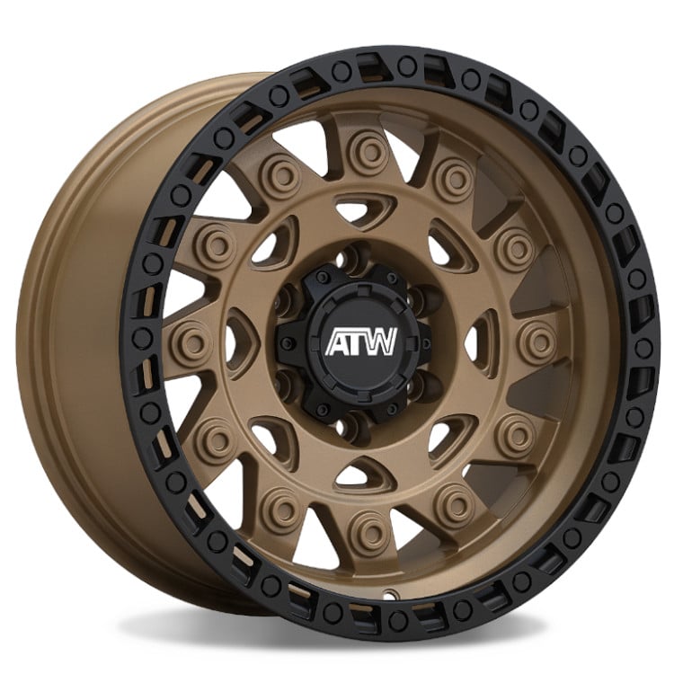 ATW Off-Road CONGO 20x10 SATIN SAND BRONZE / BLACK LIP