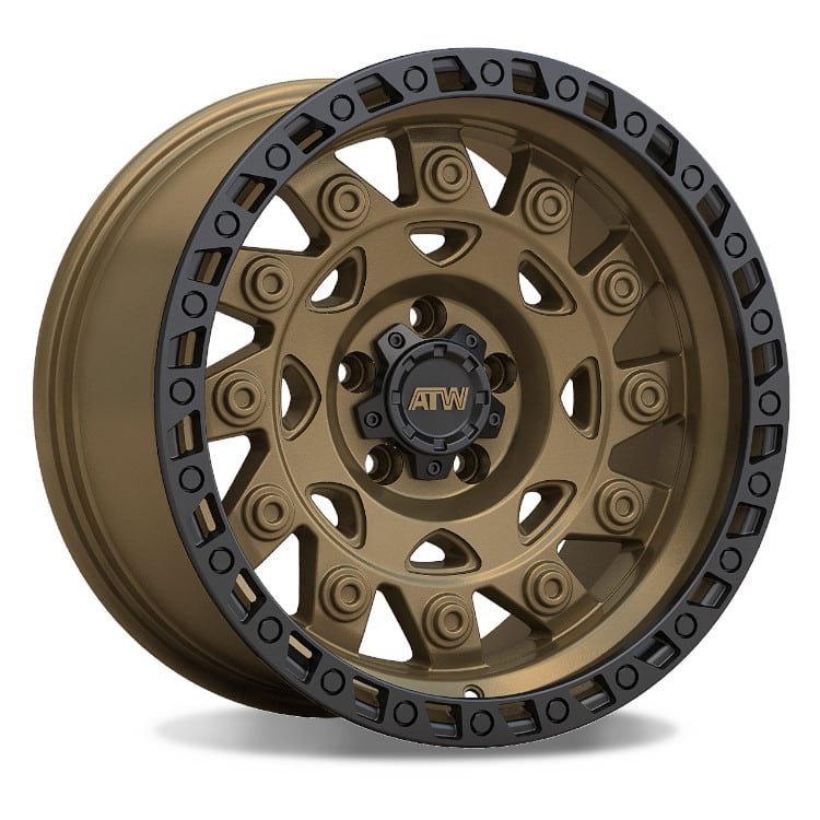 ATW Off-Road CONGO 17x9 SATIN SAND BRONZE / BLACK LIP