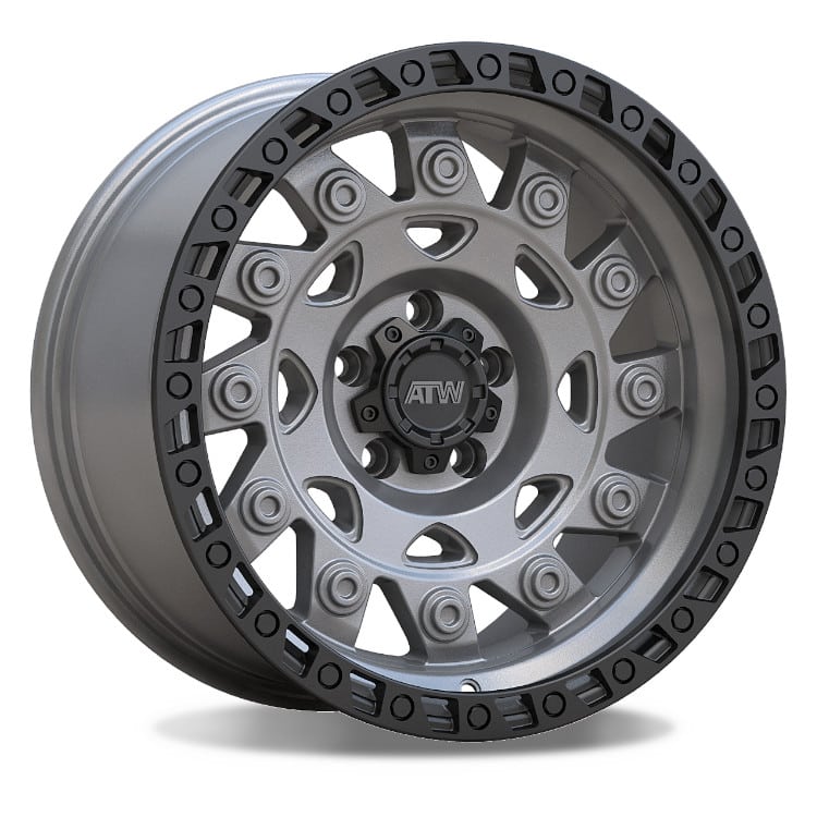ATW Off-Road CONGO 17x9 SATIN GUNMETAL / BLACK LIP