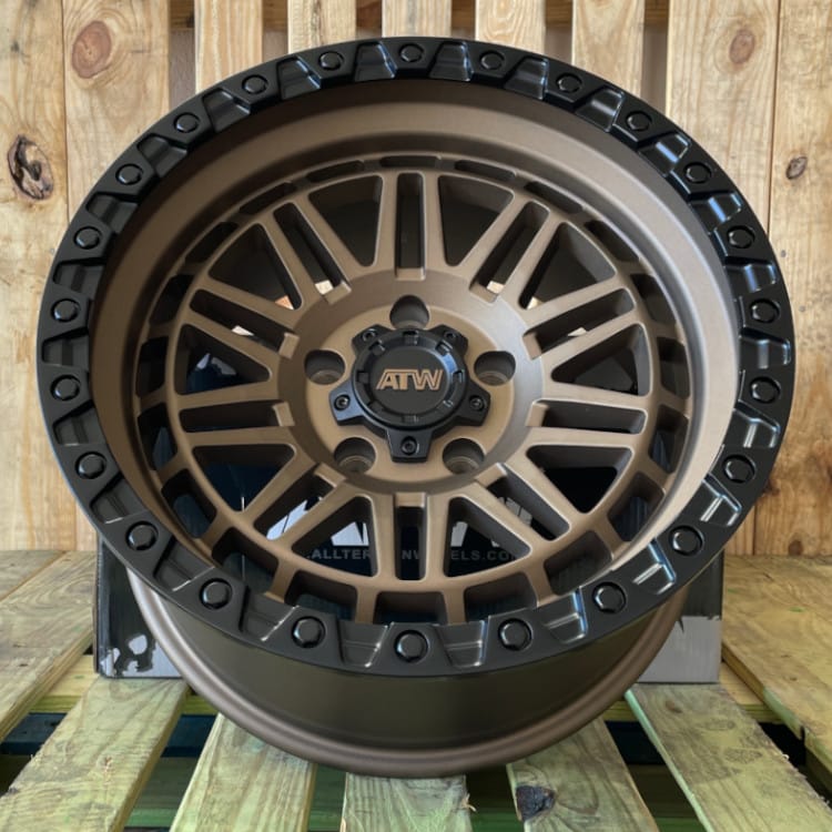 ATW Off-Road YUKON 17x9 SATIN SAND BRONZE / BLACK LIP