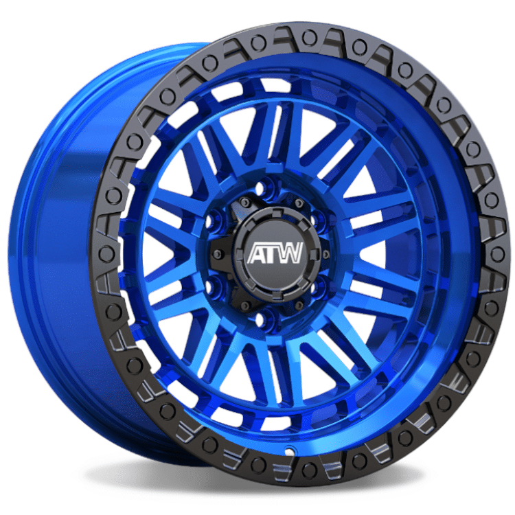 ATW Off-Road YUKON 17x9 CANDY BLUE / BLACK LIP