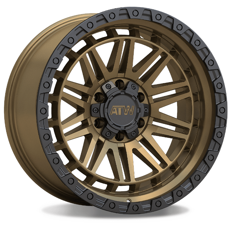ATW Off-Road YUKON 20x10 SATIN SAND BRONZE / BLACK LIP