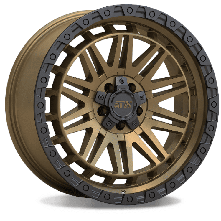 ATW Off-Road YUKON 20x10 SATIN SAND BRONZE / BLACK LIP