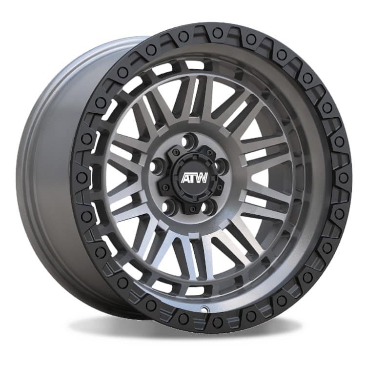 ATW Off-Road YUKON 20x9 SATIN GUNMETAL / BLACK LIP