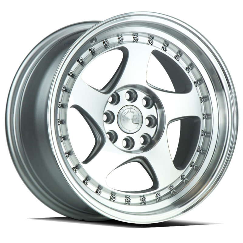 AH01 - 15x8 - 4x100/114.3 - ET +20 - Silver w/Machined Face