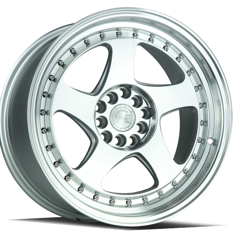 AH01 - 17x9 - 5x100/114.3 - ET +25 - Silver w/Machined Face